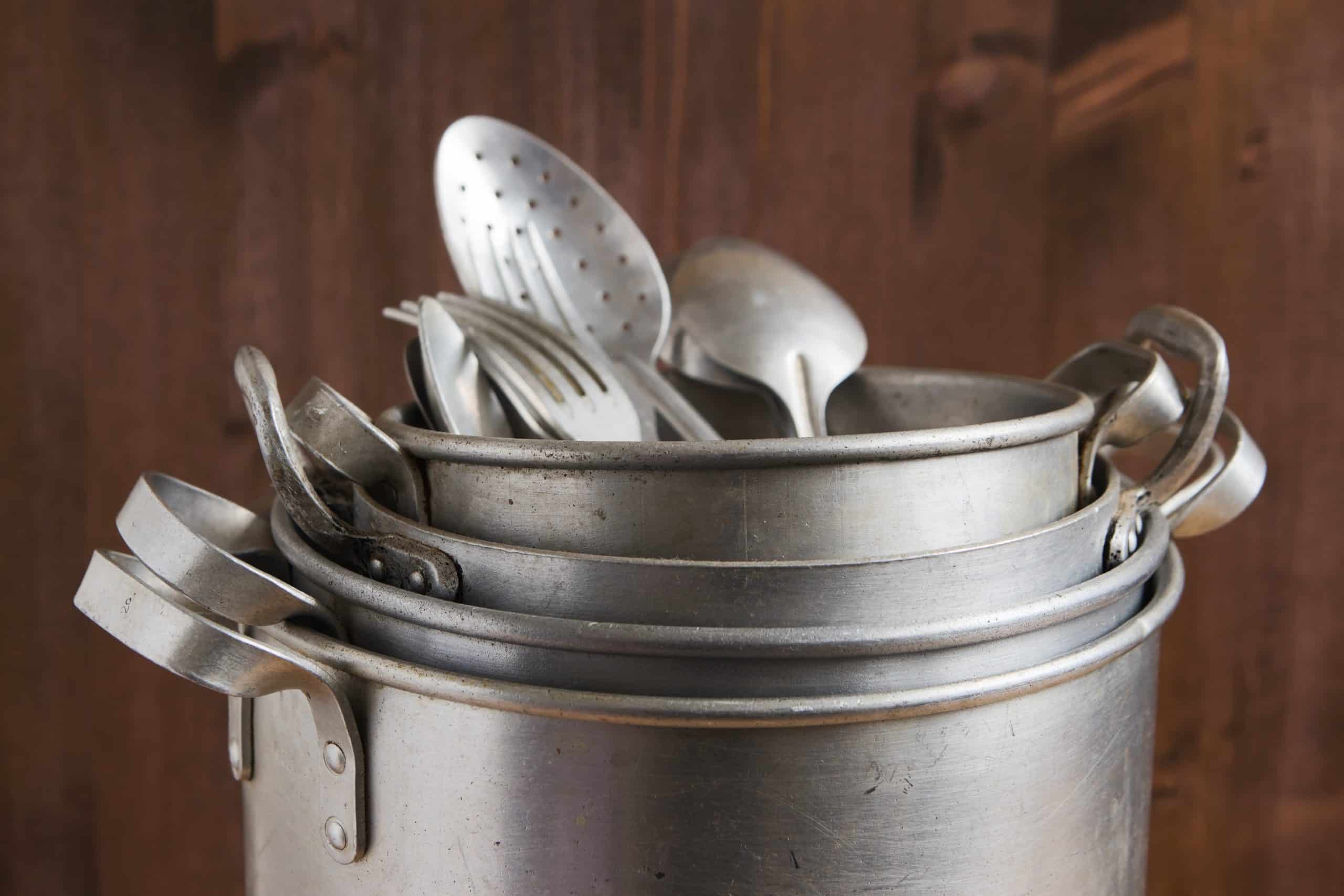 utensili da cucina antichi inutilizzati